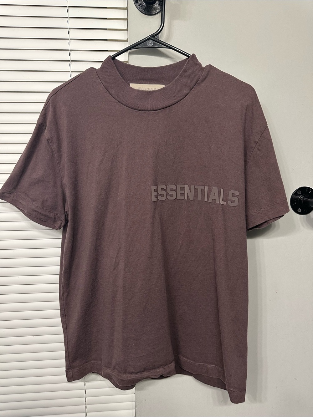 Essentials Men's Logo Tee in Mauve Brown